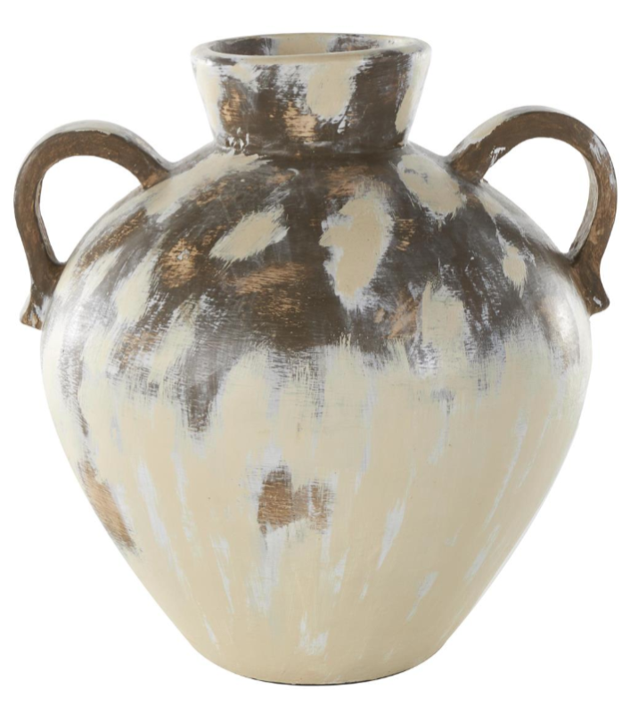 Cream Ceramic Antique Vase