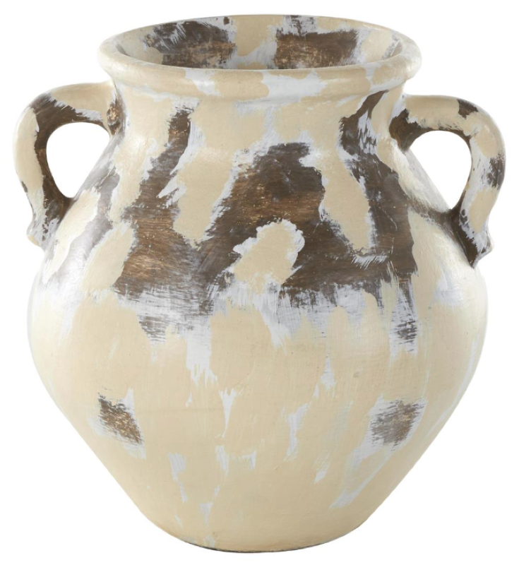 Cream Ceramic Antique Pot