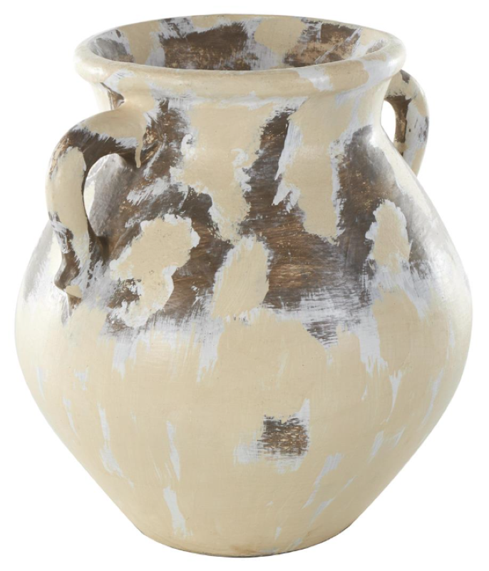 Cream Ceramic Antique Pot