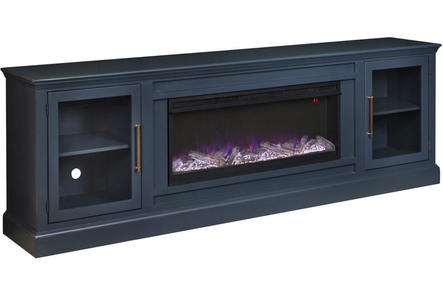 Byron Malta Blue 98" Fireplace Console