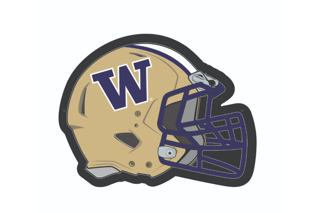 UW Helmet LED Wall Decor