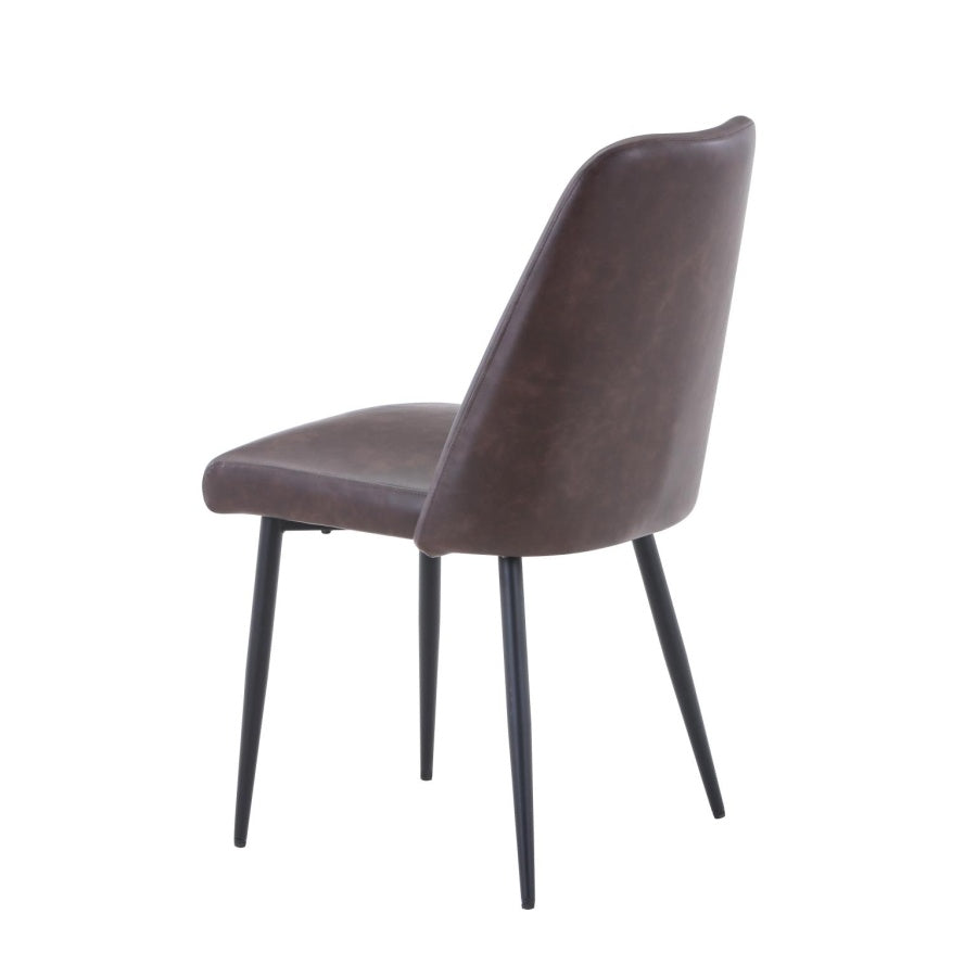 Maddox Dark Brown Upholstered Chair