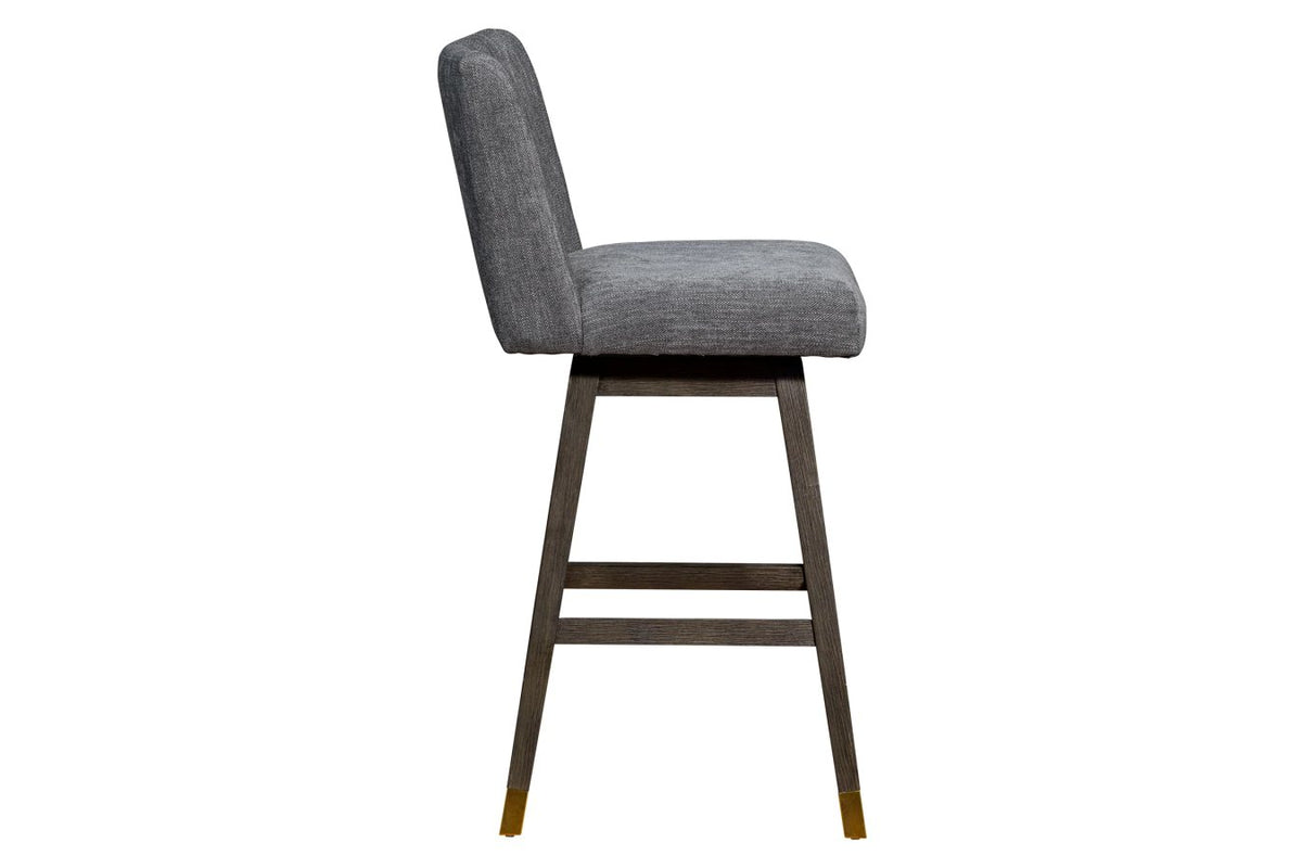 Isabella Grey Swivel Barstool