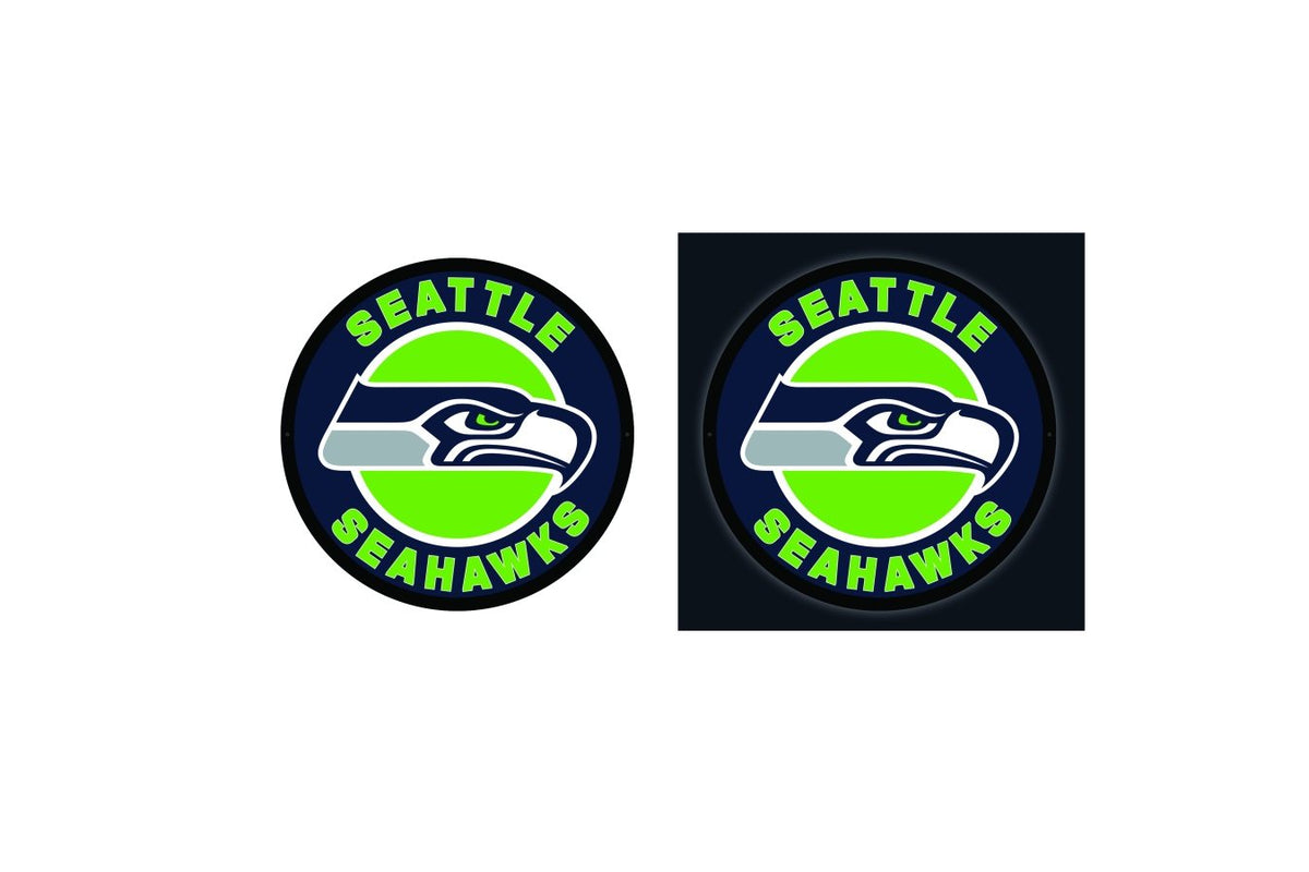 Seattle Seahawks Round LED Wall Decor