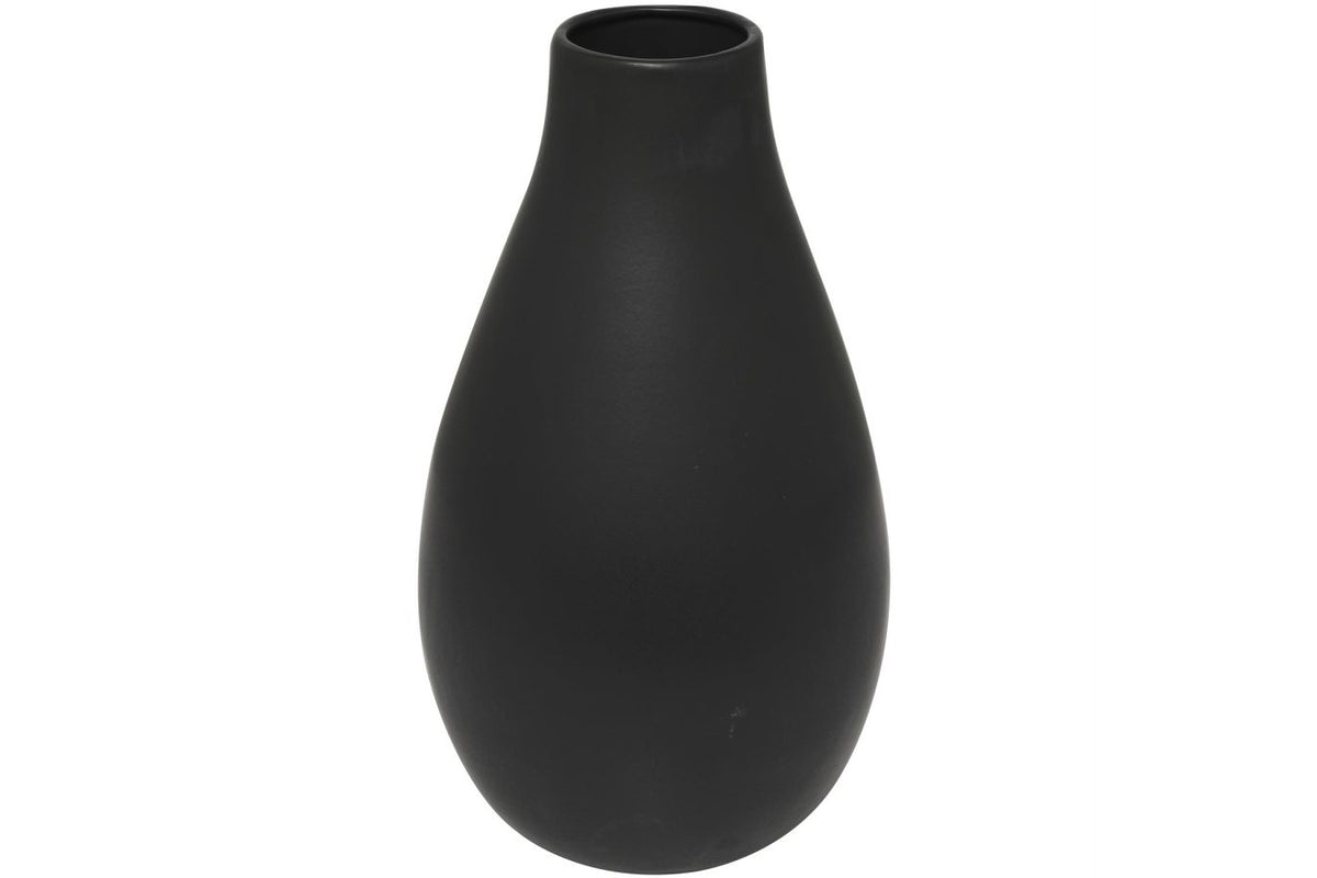 Black Ceramic Teardrop Vase
