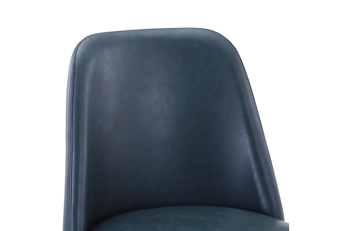 Maddox Blueberry Upholstered Stool