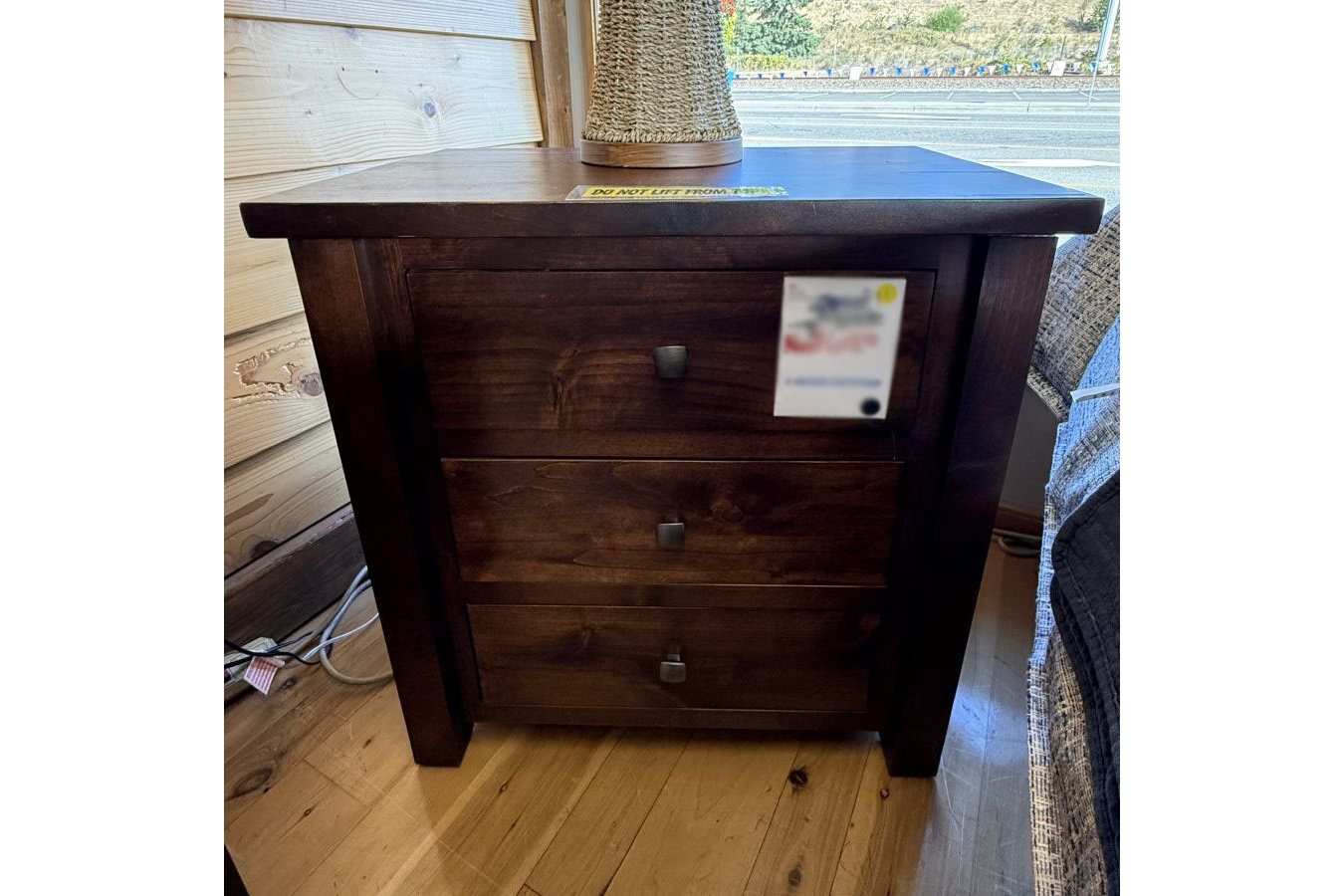 3-Drawer Nightstand - Alder