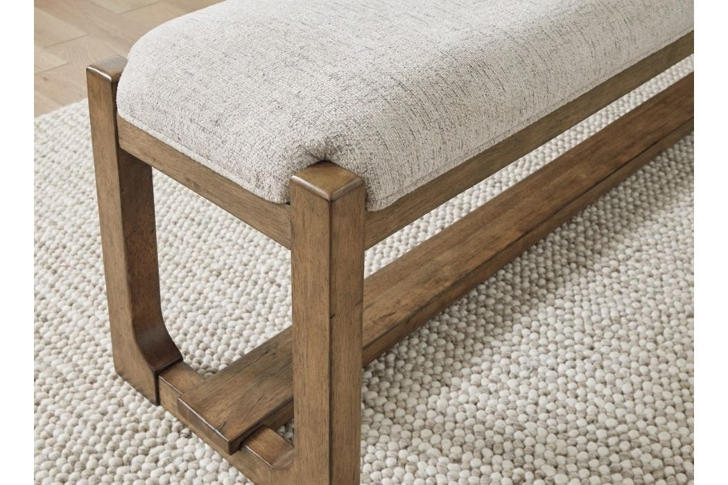 Cabalynn Large Upholstered Dining Bench