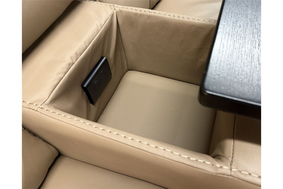 Porto Pebble Power Console Loveseat