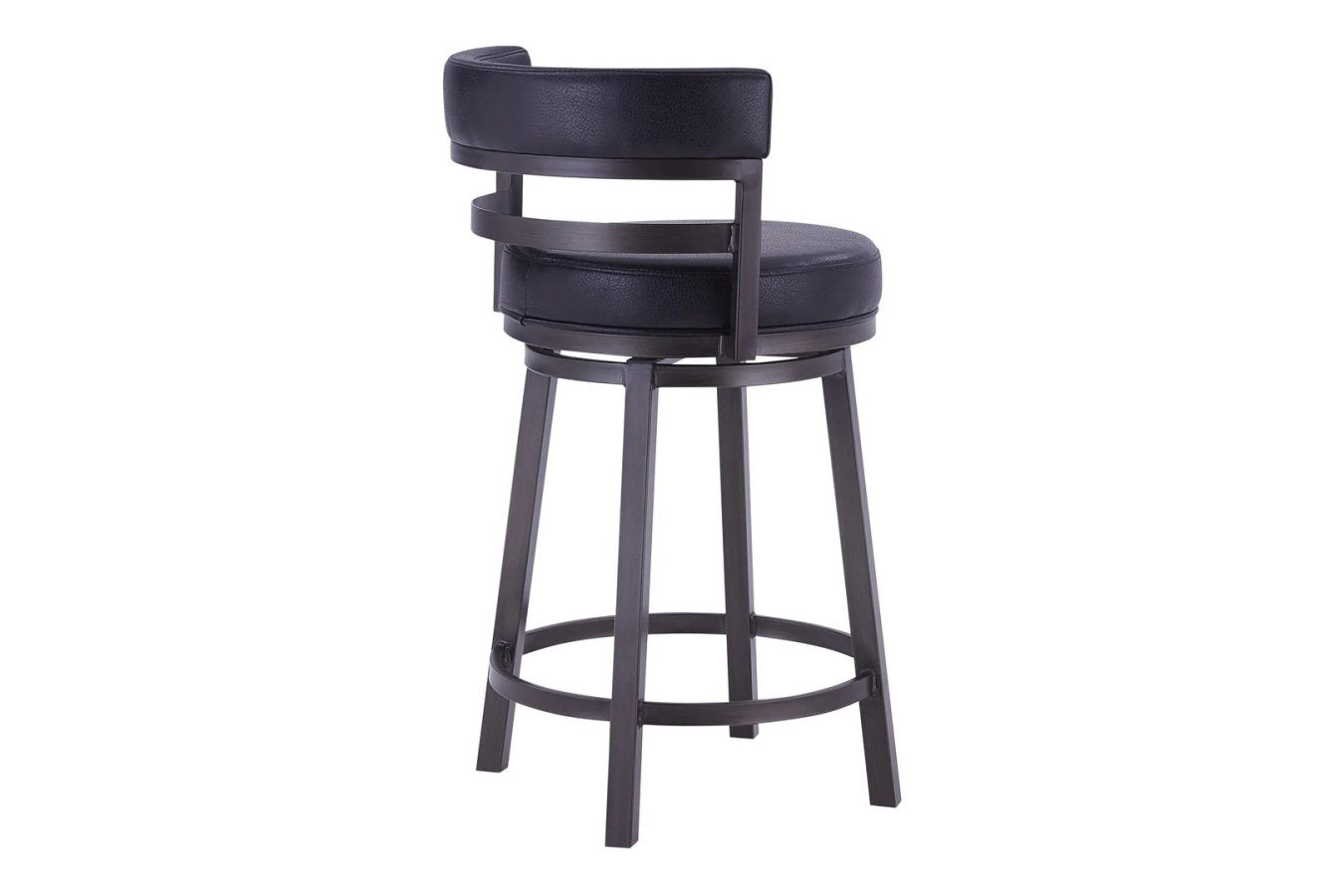 Madrid Black Swivel Barstool
