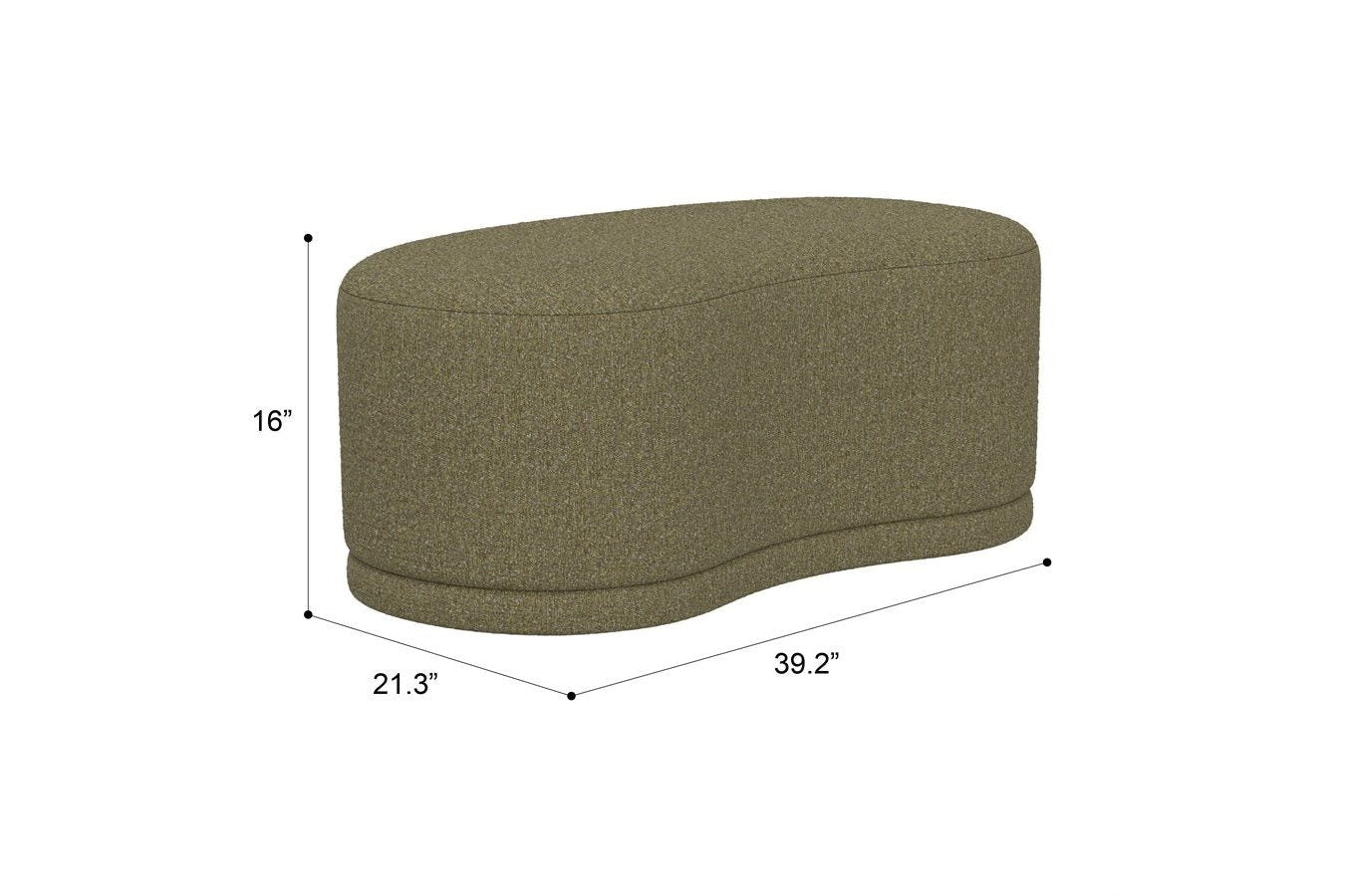 Delphine Collection Cocktail Ottoman