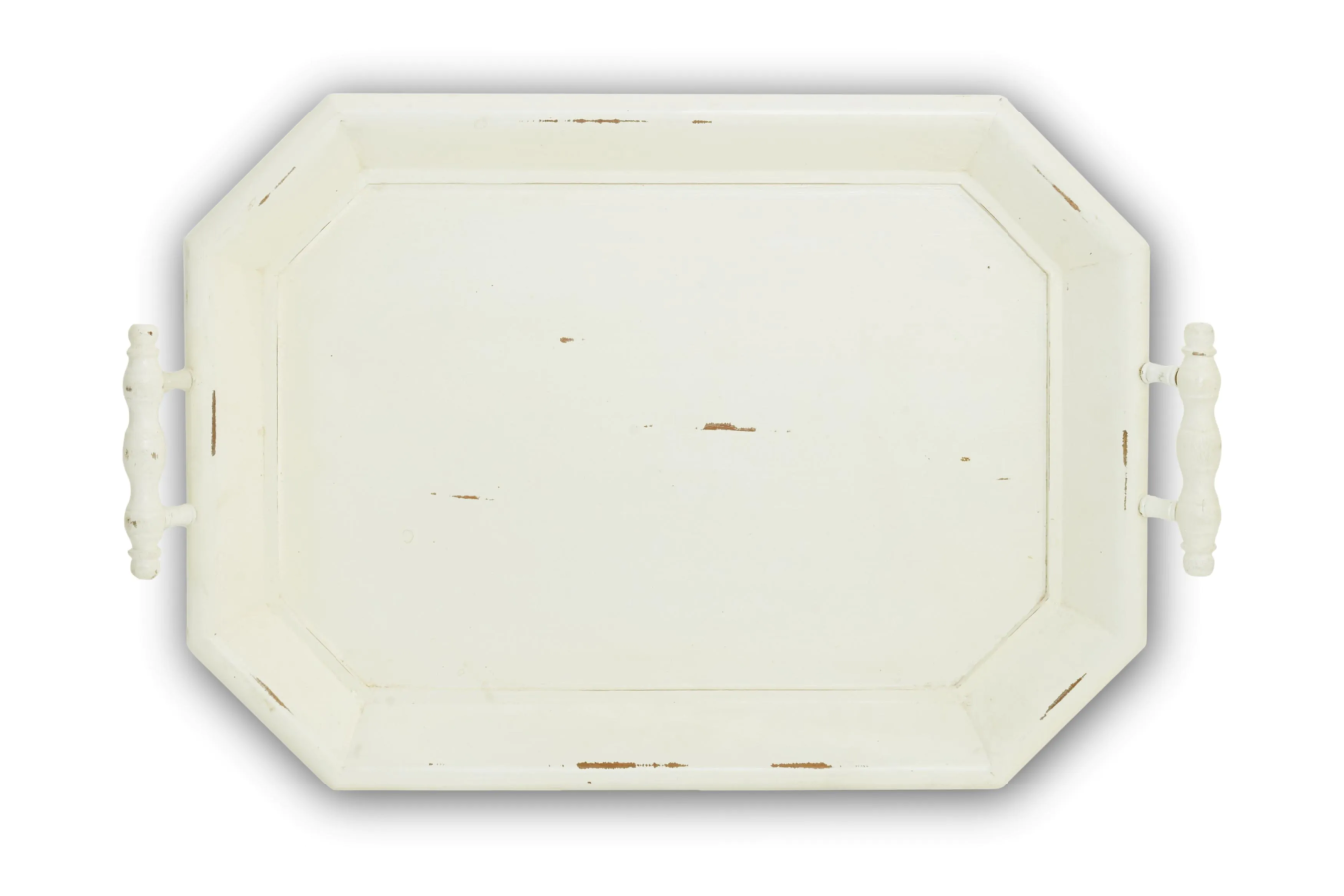 Victorian Octagonal Tray - White Harvest