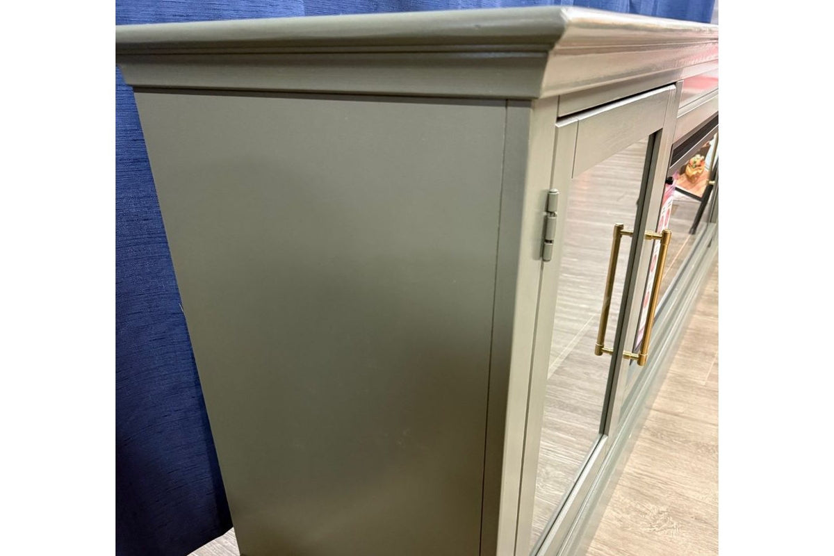Byron Sage Green 98" Fireplace Console