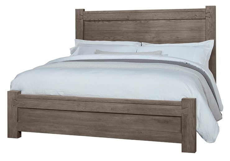 Dovetail Mystic Grey Poster Bed