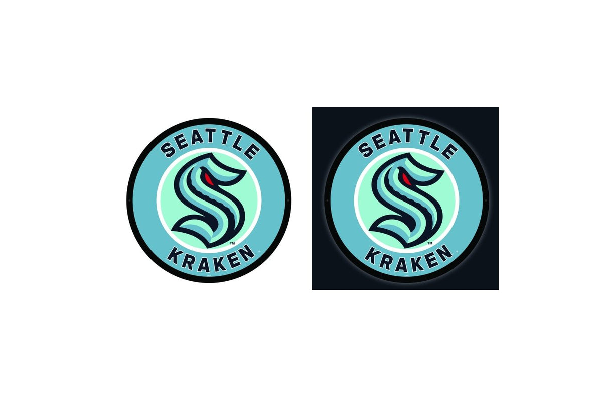Seattle Kraken Round LED Wall Decor