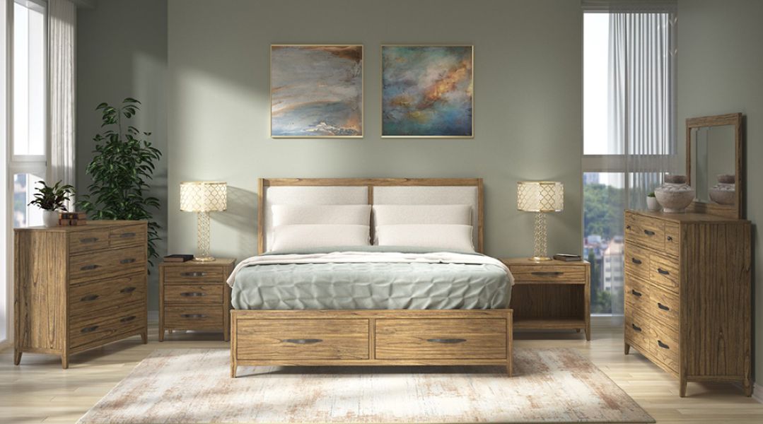 Belgium Upholstered Storage Bed