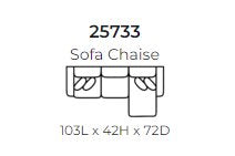 257 Stanton Sofa Chaise - Custom