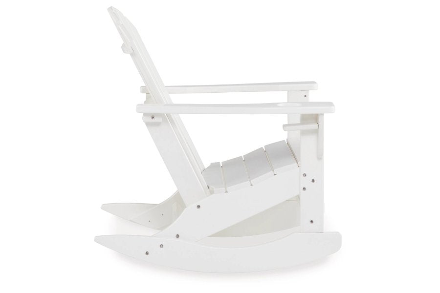 Sundown Treasure White Outdoor Rocking Chair