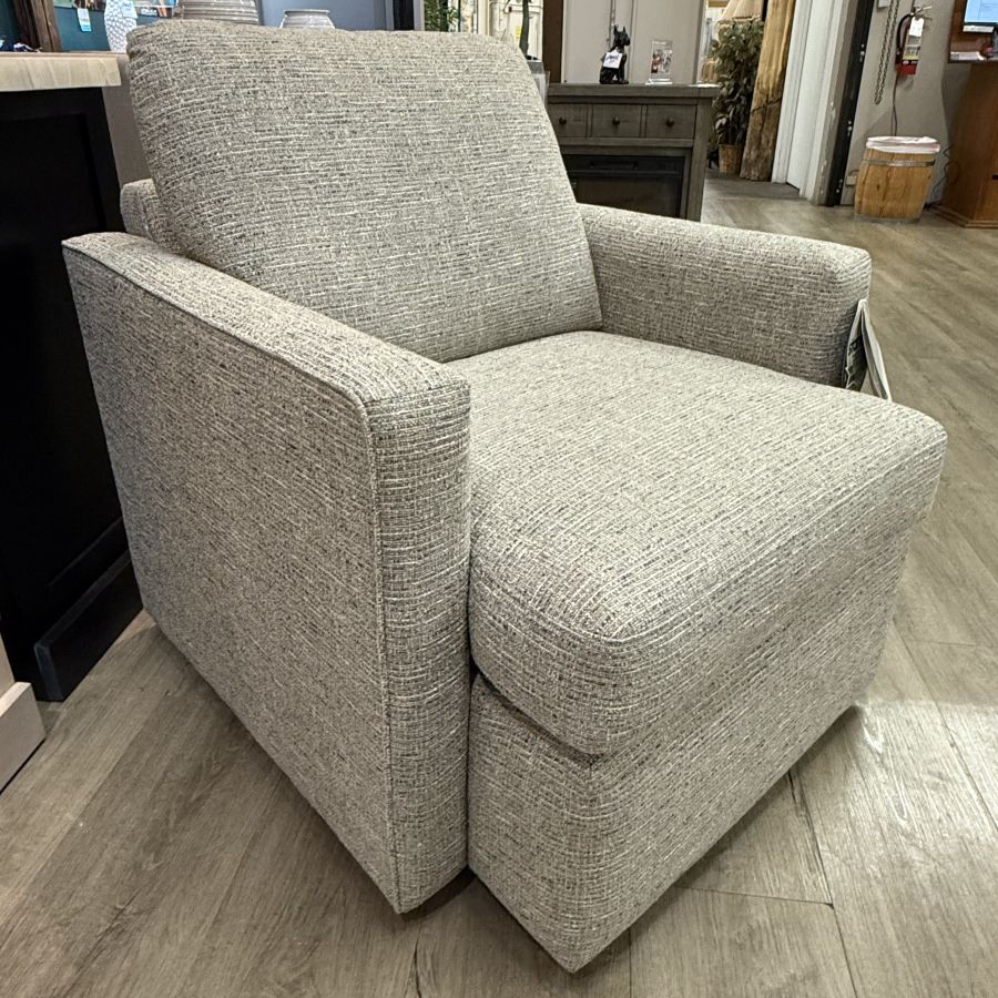 Stanton 948 swivel chair in Dublin Driftwood fabric.