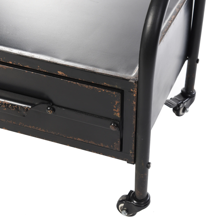 Cheval Mirror with Storage Drawer