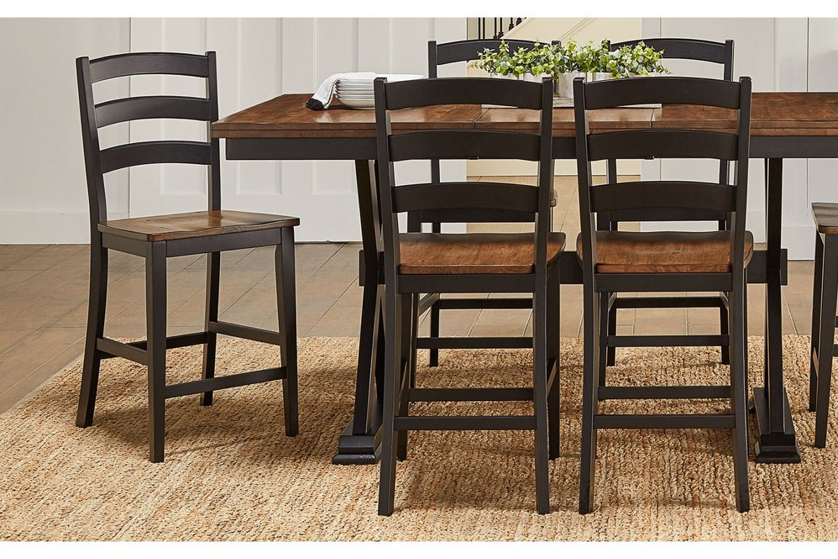Stormy Ridge Ladderback Stool