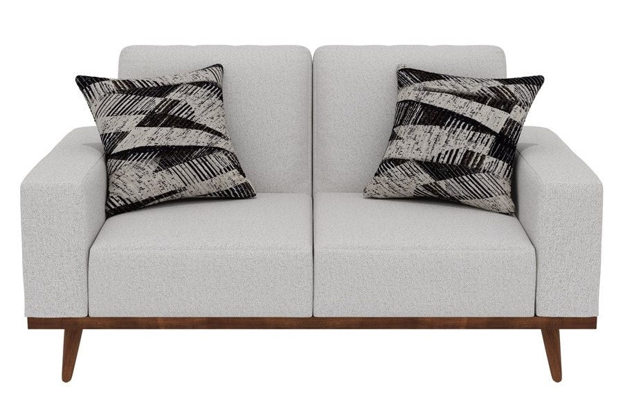 Heath White Loveseat
