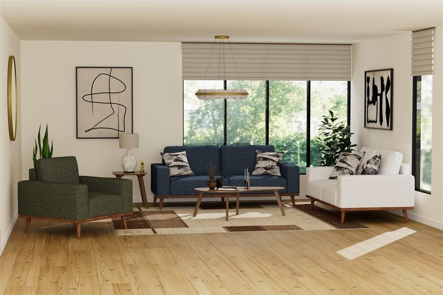 Heath White Loveseat