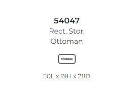 540 Stanton Storage Ottoman - Champ Slate