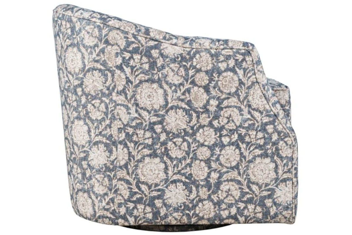Lottie Swivel Chair - Blue