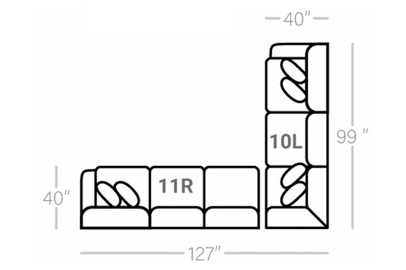 123 2Pc Stanton Sectional-Charger Mushroom
