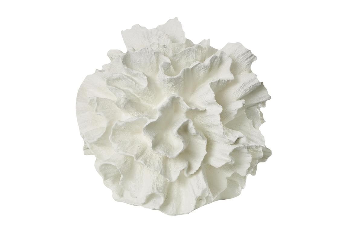 Cream Resin Coral Sculpture