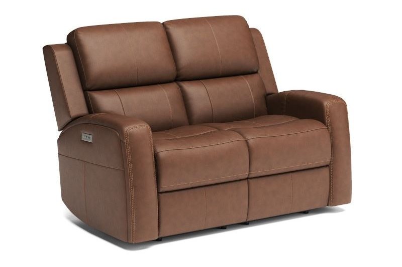 Linden Caramel Power Reclining Loveseat