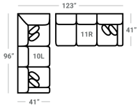 358 2Pc Stanton Sectional - Custom