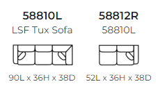 588 2Pc Stanton Sectional - Custom