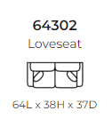 643 Stanton Loveseat - Lux Pewter